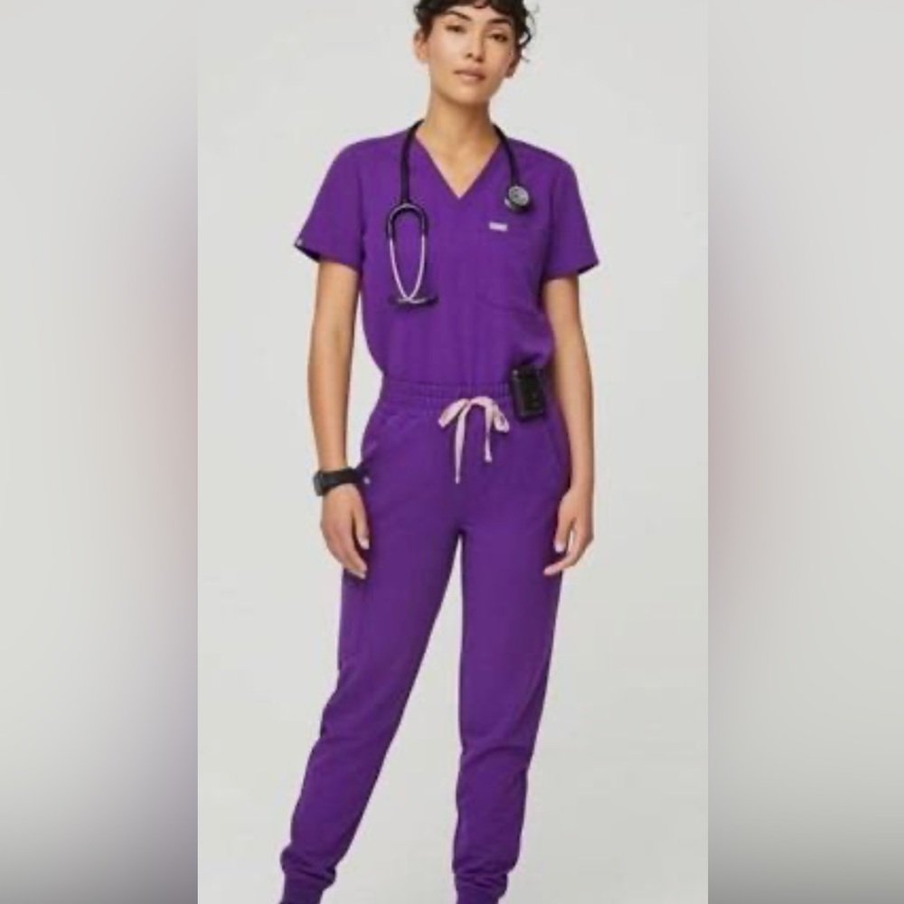 Figs Magic Purple scrubs set